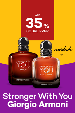 Perfumes Stronger With You da Giorgio Armani com até 35% sobre Preço de Venda ao Público Recomendado.